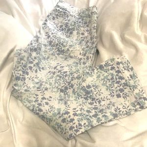 Women’s Floral Denim Capris